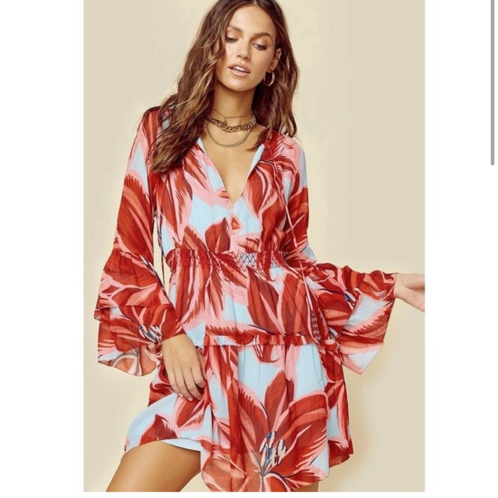 FARM RIO AZALEA MINI DRESS